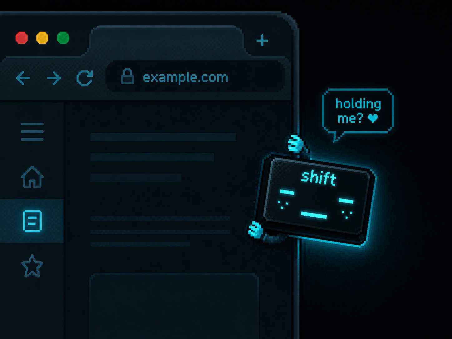 SHIFT inspecting a browser element